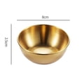 thumbnail image 3 of QUTETN Golden Sauce Dish Appetizer Serving Tray Stainless Steel Sauce Dishes Spice Dish Plates Kitchen Supplies, 3 of 4
