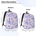 thumbnail image 2 of Disketp Winter With Snowflakes print Canvas Backpack Lightweight Travel Daypack Student Rucksack Laptop Backpack-Medium, 2 of 5