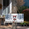 thumbnail image 3 of Playful Rat Terrier Welcomes Winter Snowy Day with Cardinal Bird Landscape Wood Sign Ratty Dog Lover Hanging Wall Home Decor - 2017, 3 of 5