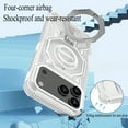 thumbnail image 5 of For iPhone 17 Pro Max Case,Rotatable Metal Stand,Fit for MagSafe,Magnetic Anti-drop Translucent Matte Slim Phone Protective shell,Black,iPhone 17-6.3", 5 of 8