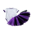 thumbnail image 3 of 3Pcs Newborn Infant Baby Girls Halloween Clothes Set Cartoon Pumpkin Pattern Romper Tops Lace Tutu Skirts Outfits, 3 of 6