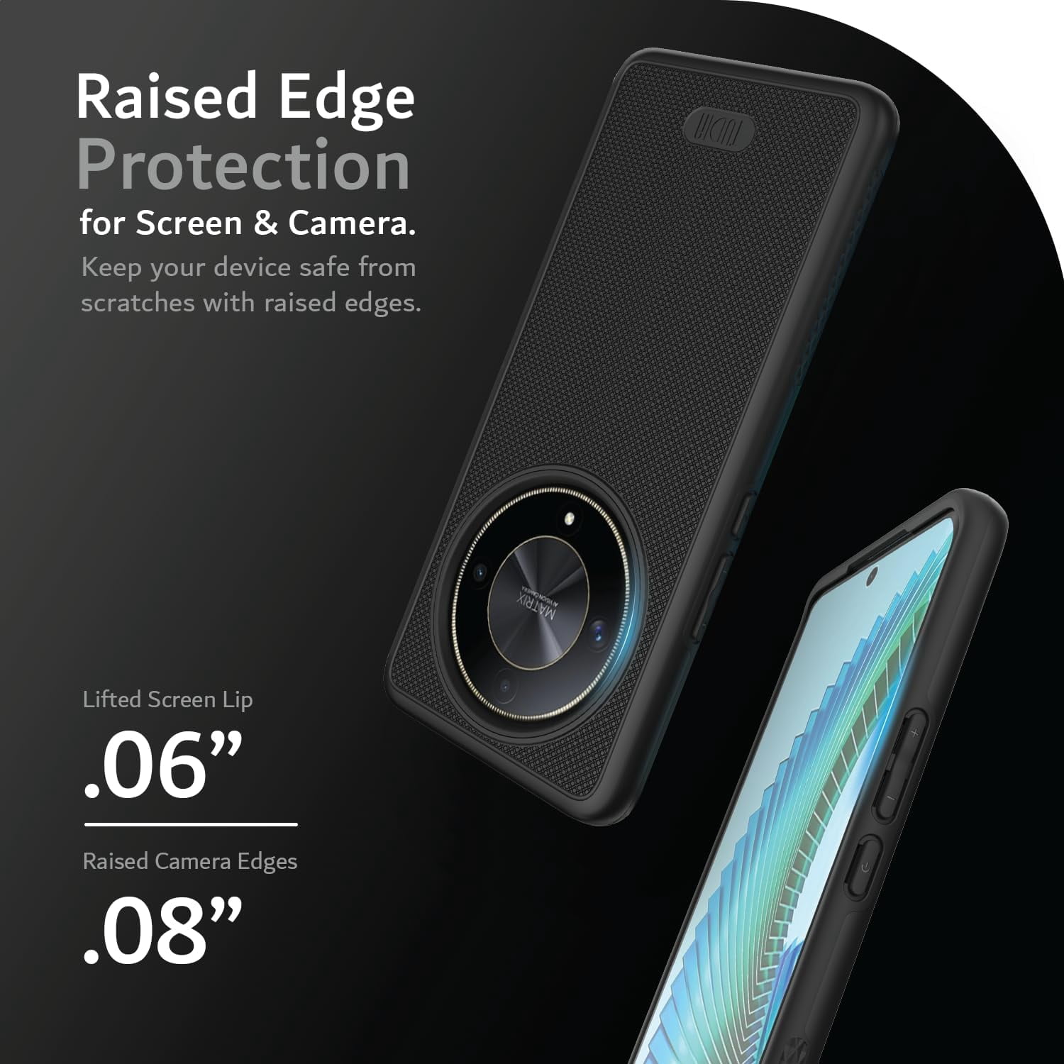 Wosunly Cover Per Honor Magic 6 Pro In Silicone Liquido - Antiurto, Sottile, Morbida - Colore Nero - 4