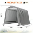 thumbnail image 2 of Walsunny Storage Shelter 6X6 ft Tent Outdoor Portable Shelter Shed for Motorcycle, 2 of 7