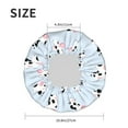thumbnail image 6 of Kll Cute Farm Cow Pattern Shower Cap & Bath Cap For Women,Reversible Oversized Waterproof Shower Caps For All Hair Lengths,Elastic Reusable Bathing Hair Cap, 6 of 9