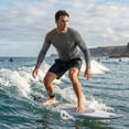 thumbnail image 6 of Xidunhg Men's Rash Guard Long Sleeve Shirt UPF 50 Sun Protection Quick Dry Moisture Wicking Lightweight for Swimming Surfing Outdoor Charcoal Grey M, 6 of 10