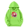 thumbnail image 4 of Moonsky Sudadera con capucha y cordón HUNTRX, estampado de grupo de chicas coreanas, jersey corto, suave y cómodo, top de manga larga para primavera y otoño. Verde 150, 4 of 4