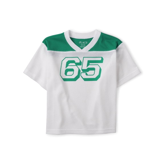The Children's Place Boys Varsity Short Sleeve Quick Dry Mesh Top, Sizes XS-XXL
