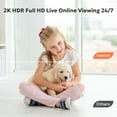 thumbnail image 2 of Indoor Security Camera 2K, 360° Cameras for Home Security with Motion Detection, 2.4G WiFi for Baby/Pet/Nanny/Camara with Night Vision, Siren Alarm & 2-Way Audio, Compatible with Alexa, 2 of 4