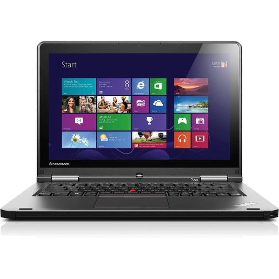 Restored Lenovo ThinkPad Yoga 12 12.5" Touch 2-in-1 Laptop, Intel Core i5 5th Gen, 4GB RAM, 128GB SSD, Windows 11, Black (Refurbished)