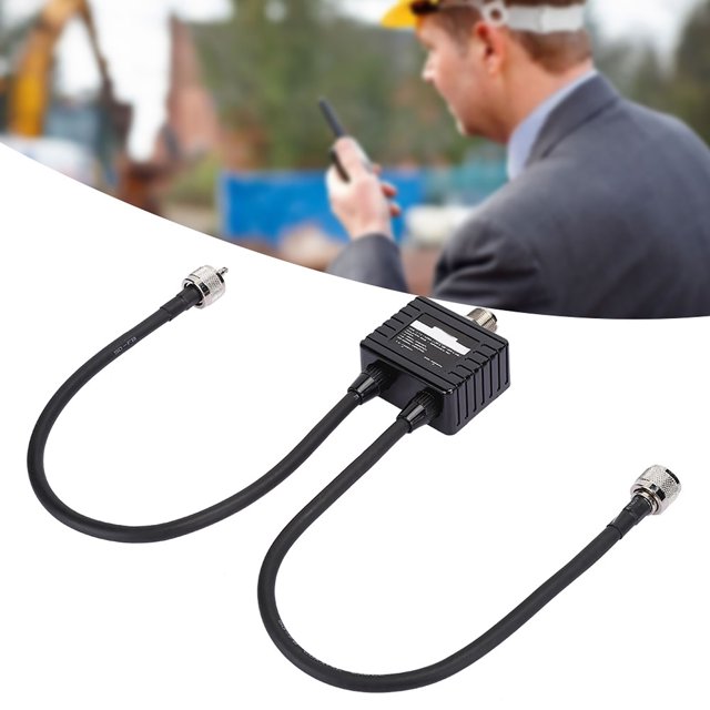 HAM Combiner, VHF UHF Low Insertion Loss Antenna Duplexer Dual Band Wide Signal Para Walkie Talkie