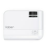 Yaber Buffalo U2 HIFI Stereo Projector with 720P Resolution, WiFi Wireless Screen Mirroring, Zoom Function, Portable Home & Outdoor Projector,White