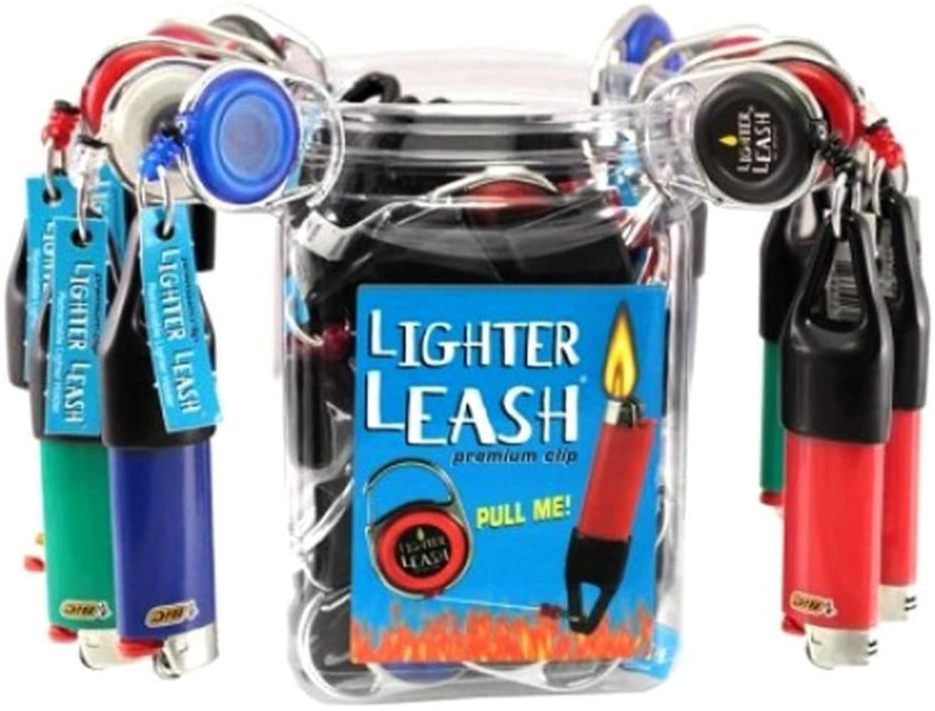 420 Series Pot leaf Lighter Leash Premium Retractable Clip 