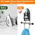 thumbnail image 2 of AIFUSI Wall Mount Adjustable Ironing Board Holder, Black, 2 of 8