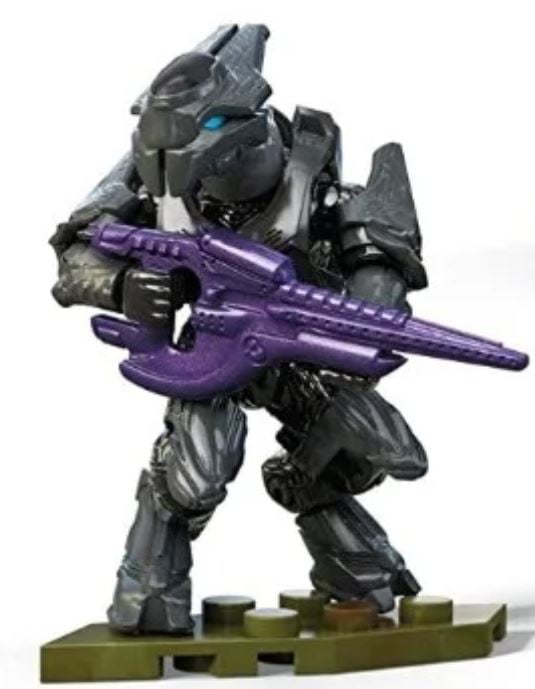 Halo Mega Bloks Construx mini figure weapon 2 Carbine Type 51 Elite Purple Gun 