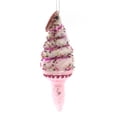 thumbnail image 2 of 6.25In Softserve Cone Ornament Pink, Glass, 4026485 Pink, 2 of 2