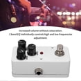 thumbnail image 4 of Guitar Effect Pedal BOOSTER Mini Single Adjustable Musical Instrument Accessory White, 4 of 5