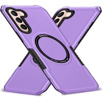 Magnetic Phone Case for Samsung Galaxy S22 Compatible with Magsafe, Military-Grade Shockproof Protective Case with Built-in Magnet Circle for Samsung Galaxy S22, MS Purple