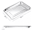 thumbnail image 2 of 4pcs Charolas De Hornear De Acero Inoxidable,cocinar,32x22cm Xtellar plateado, 2 of 3