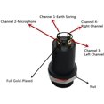 thumbnail image 3 of 3.5MM Mini Stereo Panel Mount Jack Solder Connector - 3.5MM Headphone Audio Video Female Vertical Jack Socket Plug, 3 of 5