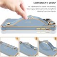 thumbnail image 3 of iPhone 11 Pro Case, Phone Case for iPhone 11 Pro, Cute Heart Wristband Lanyard Cross Body Strap Electroplated Camera Protection Shockproof Protective Case Girls for iPhone 11 Pro 5.8"-Grey, 3 of 16