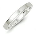 thumbnail image 5 of Sterling Silver 3mm Lightweight Flat Size 8.5 Band QWFB030, 5 of 5