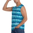 thumbnail image 2 of Disketp Pearlescent Scales Sleeveless Tshirts for Men, Muscle Shirts for Men Dry Fit Tank Top-Large, 2 of 5