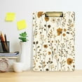 thumbnail image 2 of FORMRS Acrylic Clipboard with Low Profile Clip Standard A4 Letter Size, 12.5" x 9", Minimalist Flower Pattern, 2 of 8