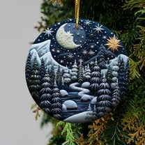 Meggemo 3.1 Inch Single Christmas Ornament Hanging Pendant for Christmas Tree Decoration Home Holiday Decor