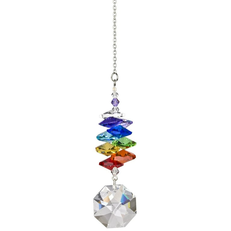Crystal Rainbow Cascade Suncatcher- Octagon Crystal Rainbow Cascade Suncatcher- Octagon