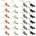 thumbnail image 1 of Figuras de ratón de escritorio en miniatura, estatuas de ratón de dibujos animados, decoración artesanal, 24 Uds., 1 of 7