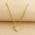 thumbnail image 4 of Eosunjian Pendant Necklace A-Z Initial Letter Heart Shape Jewelry Simple Bright Luster Necklace for Birthday Style X, 4 of 13