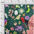 thumbnail image 2 of oneOone Silk Tabby Forest Green Fabric Tropical Animal Craft Projects Decor Fabric Printed By The Yard 42 Inch Wide, 2 of 4
