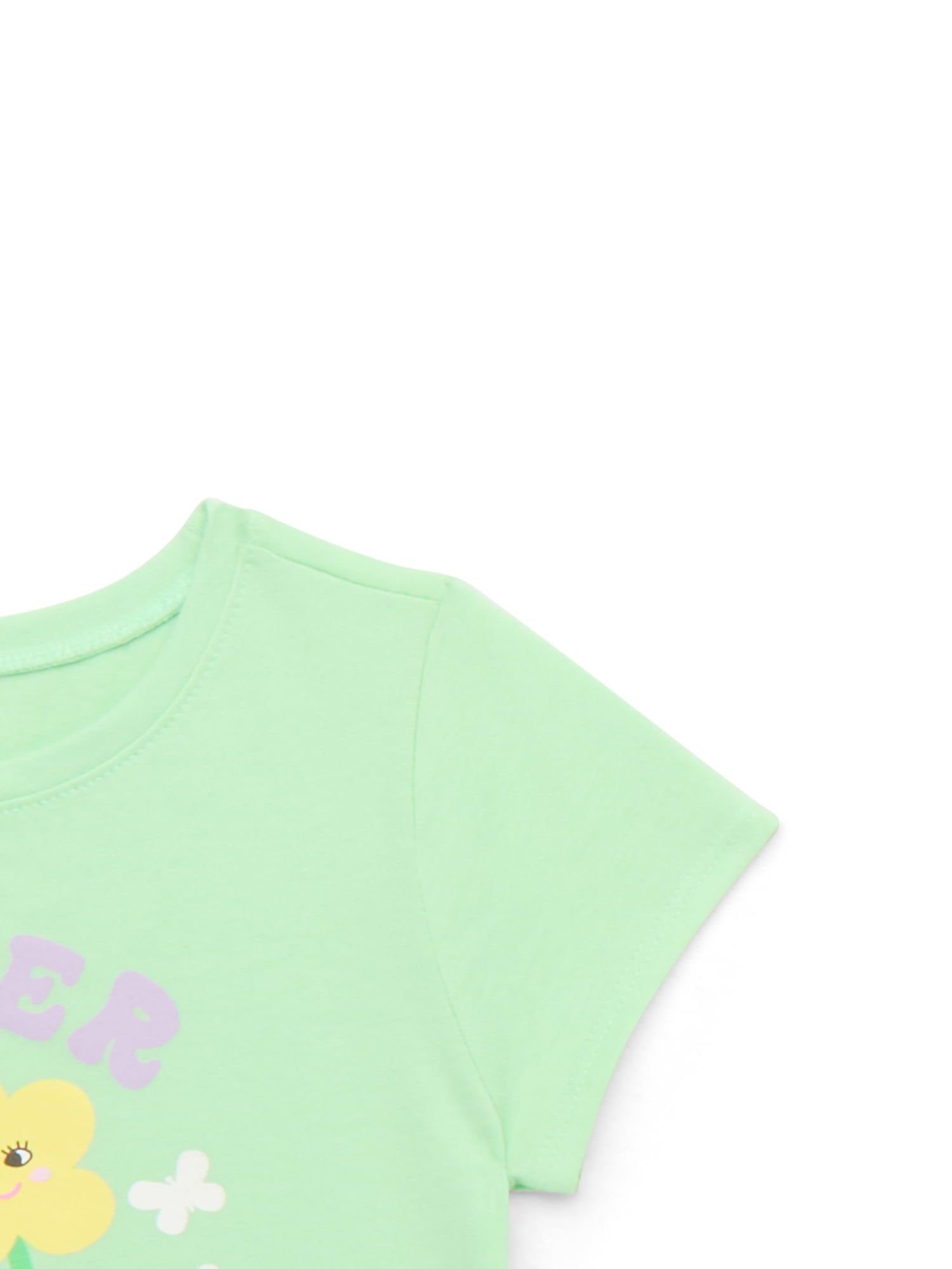 Garanimals Toddler Girls Graphic Tee with Short Sleeves, Sizes 18M-5T