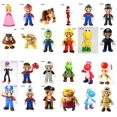thumbnail image 1 of Muñecas de dibujos animados de Super Mario Bros, figuras de Anime, Luigi, Yoshi, Mario, modelo creativo coleccionable, juguetes para niños, regalo de cumpleaños, 1 of 3