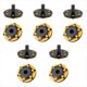thumbnail image 5 of 2 Tornillos de Fijación de Junta de Ala Trasera de Metal M3 para Piezas de Actualización de Coche RC 1/8/1/10, Accesorio Estilo B, Dorado y Negro, 5 of 5