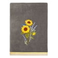 thumbnail image 5 of Linum Home Textiles 100% Turkish Cotton Girasol 4PC Embellished Towel Set, Gray, 5 of 5