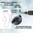 thumbnail image 4 of Comfort Digital Camera Neck Strap with Neoprene Cushion Padding & Storage Pockets by USA Gear - Works with Canon , Nikon , Sony and More Cameras, 4 of 7