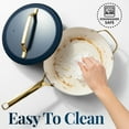 thumbnail image 6 of Gotham Steel Modern 12 Inch Ceramic Frying Pan Non Stick with Lid, 4 Quart Large Jumbo Cooker with Helper Handle, Saute Pan Nonstick Skillet, Nonstick Deep Frying Pan with Lid, Navy, 6 of 8