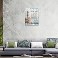 thumbnail image 5 of Christian Lighthouse Wall Art Coastal Lighthouse Nautical Poster Pictures Wall Decor Amazing Grace Inspirational Quotes Canvas Painting Print Modern Artworks for Bathroom Bedroom Living Room 12"x16", 5 of 6