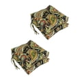 thumbnail image 5 of Blazing Needles 16-inch Square Tufted Indoor/Outdoor Chair Cushions (Set of 4) - 16" Alfinia Fresco Caspian, 5 of 5