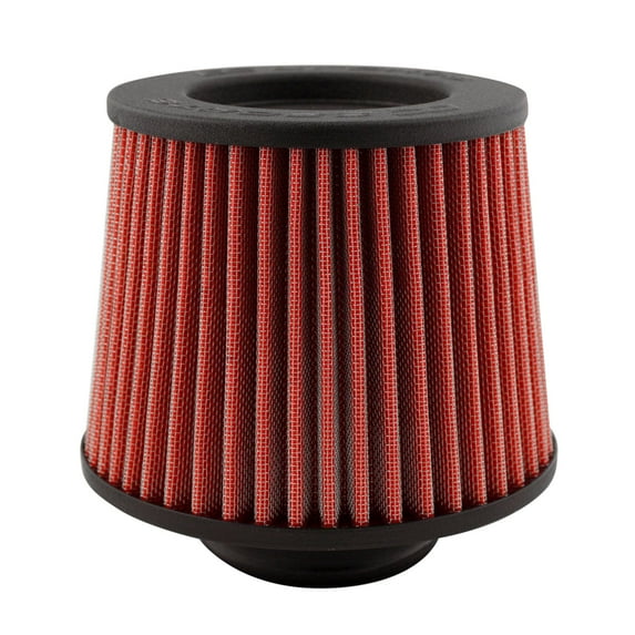 DC Sports DCF-300 - Round Tapered Red Air Filter (3" F x 6" B x 5" T x 6" H)