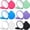 Pink, Purple, Green, Blue, Black, White, variant on 18 Pieces Mini Folding Mirror Round Compact Mirror Portable Pocket Mirror Makeup Small Mirror Vintage Portable Travel Makeup Mirror for Women Girls (Pink,Purple,Green,Blue,Black,White)