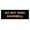 Black Gold, variant on Basic Do Not Ring Doorbell Sign (Black /Gold) - Small