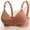 Khaki, variant on No Underwire Lace Bralette for Women Adjustable Strap Comfy Soft Wireless Everyday Bra Padded Seamless Bra