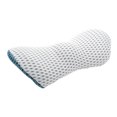 thumbnail image 1 of Riwesomey Almohada de espuma viscoelástica 4D, almohada de soporte Lumbar, cojín para la cintura del asiento del coche, protección de la columna Ventana automotriz azul gris claro, 1 of 8