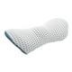 thumbnail image 1 of Riwesomey Almohada de espuma viscoelástica 4D, almohada de soporte Lumbar, cojín para la cintura del asiento del coche, protección de la columna Ventana automotriz azul gris claro, 1 of 8