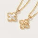 thumbnail image 4 of Collar Fettero Dainty Gold con forma de trébol chapado en 14 quilates para mujer, 4 of 7