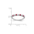 thumbnail image 2 of 1/5 Carat (Ctw) Natural Ruby Ring in 14K White Gold with Diamonds, 2 of 6
