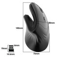 thumbnail image 1 of 2.4G wireless vertical mouse ergonomics vertical mouse office game mouse 3 levels movement speed black, 1 of 4