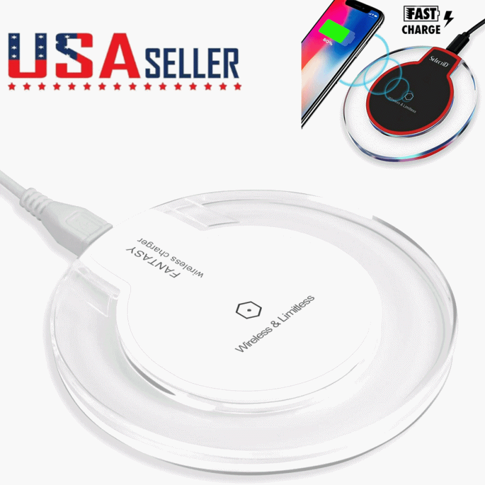 Fast Wireless Charger, Qi Certified Wireless Charging Pad for iPhone 12